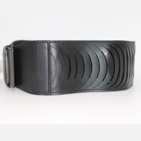 $595 Salvatore Ferragamo BLACK CALF Leather Belt Size 65,70,75,80,85 - Picture 9 of 11